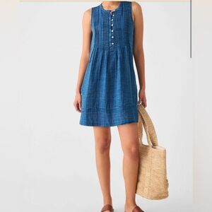 Faherty Isha Linen Dress size Large